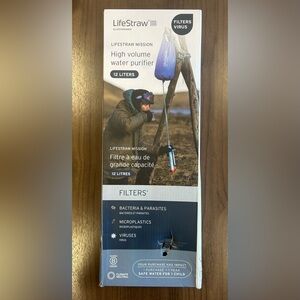 LifeStraw Mission High-Volume Gravity Water Filter and Purifier 12L